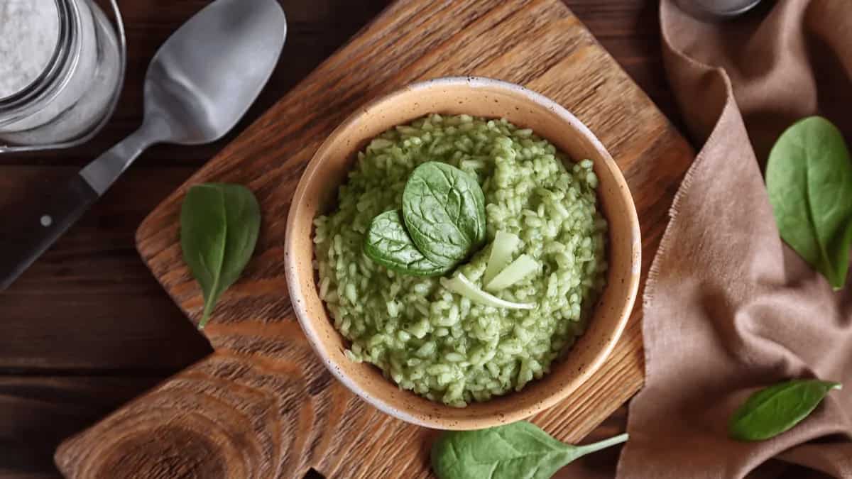 Green Spinach Risotto When Healthy Meets Tasty