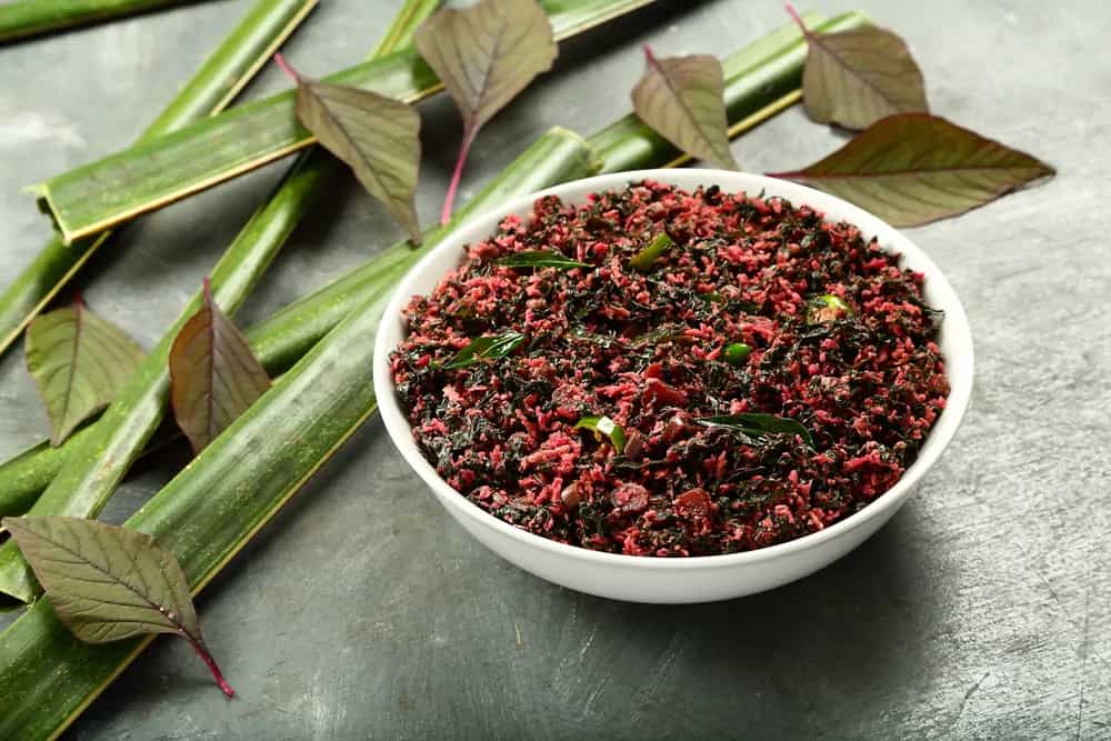 Red Amaranth Leaves Stir Fry Eat Healthy Feel Healthy