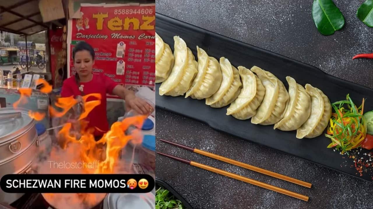 Check Out These Schezwan Momos That Are Literally On Fire
