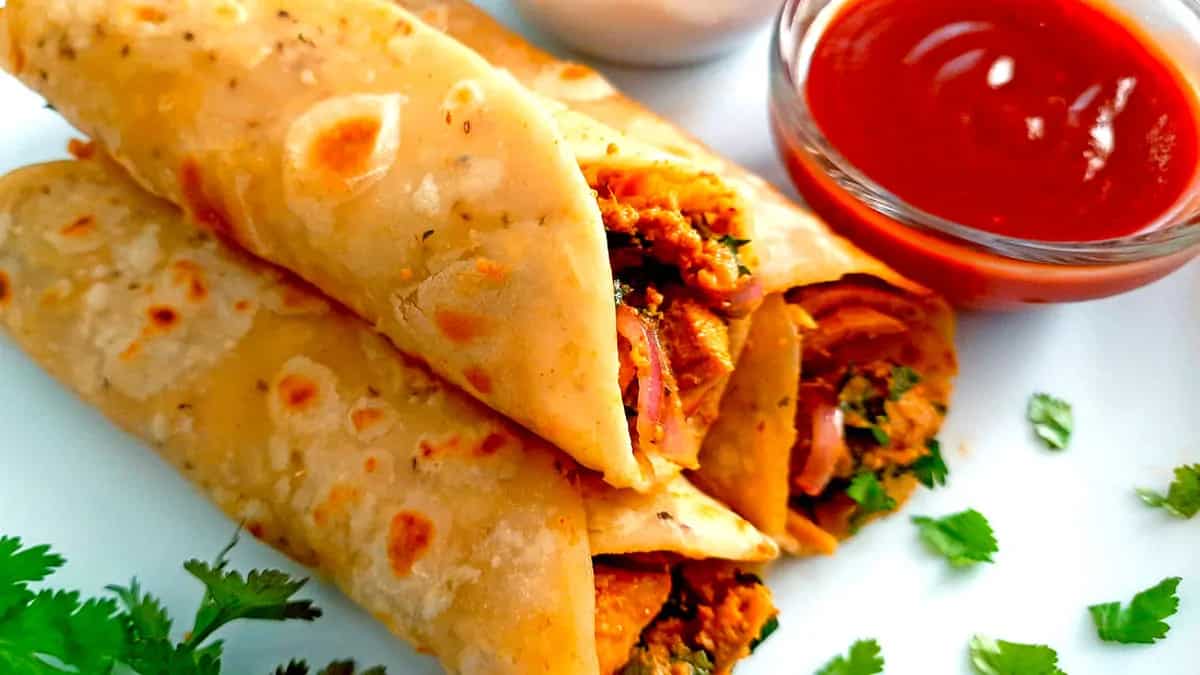 Kathi Roti Try This Easy Chicken Kathi Roll Recipe At Home