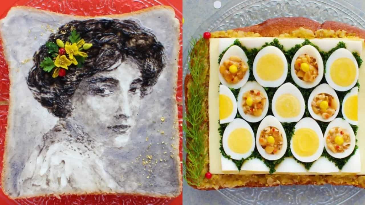 Trending: Japanese Artist Turns Bread Slice Into Canvas And Marvels The Internet