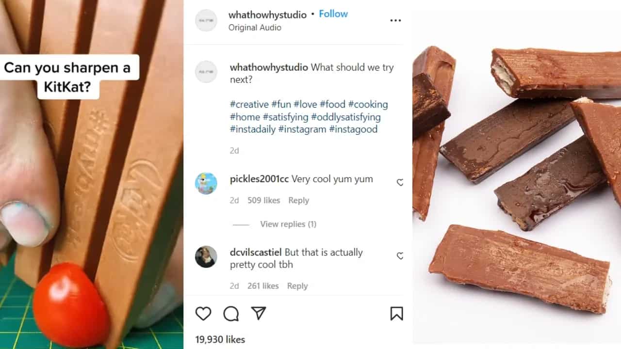 A KitKat Bar Sharpened To Slice A Tomato, Say What? Don’t React Before You Watch The Viral Hack
