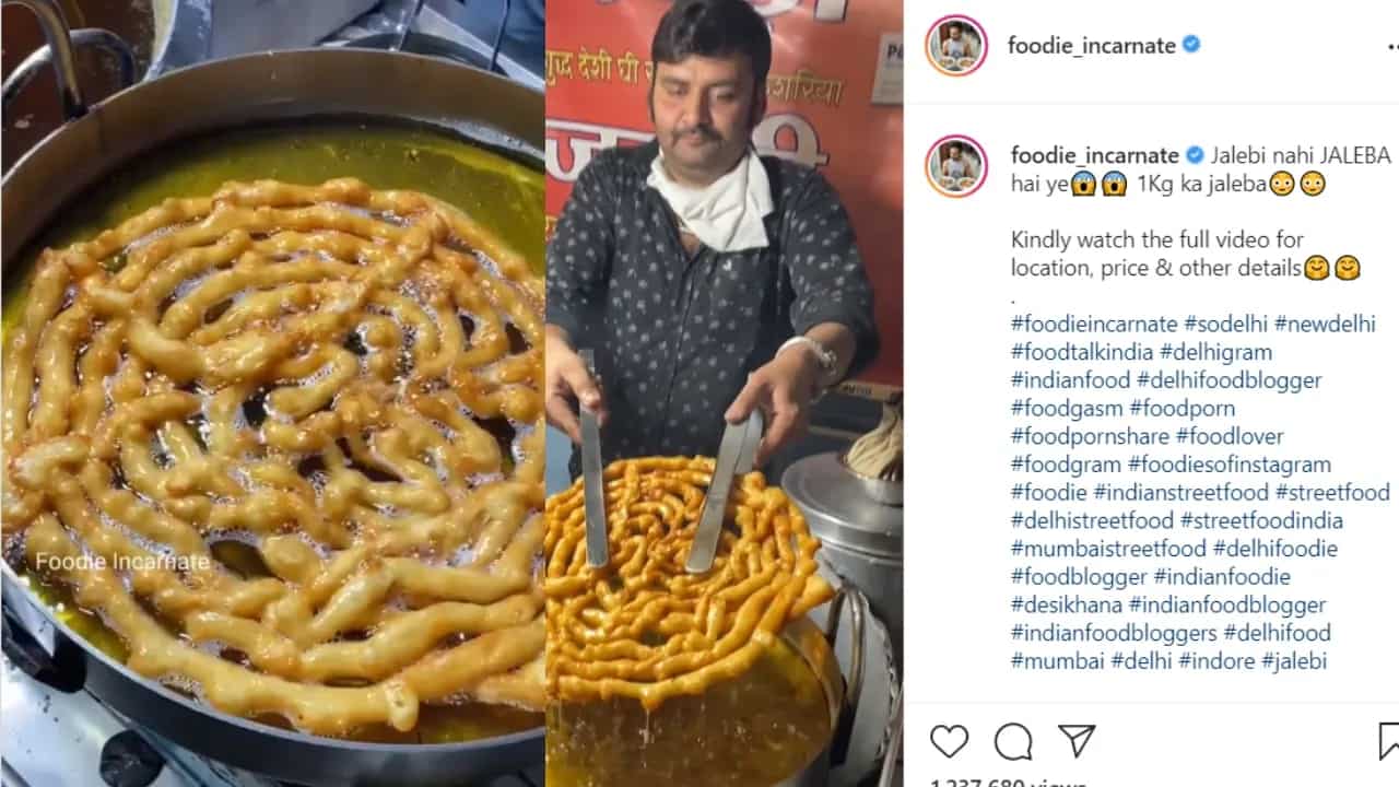 Watch: This 1 Kg Jaleba Is An Epic Bite For All The Sweet Toothers In The House 
