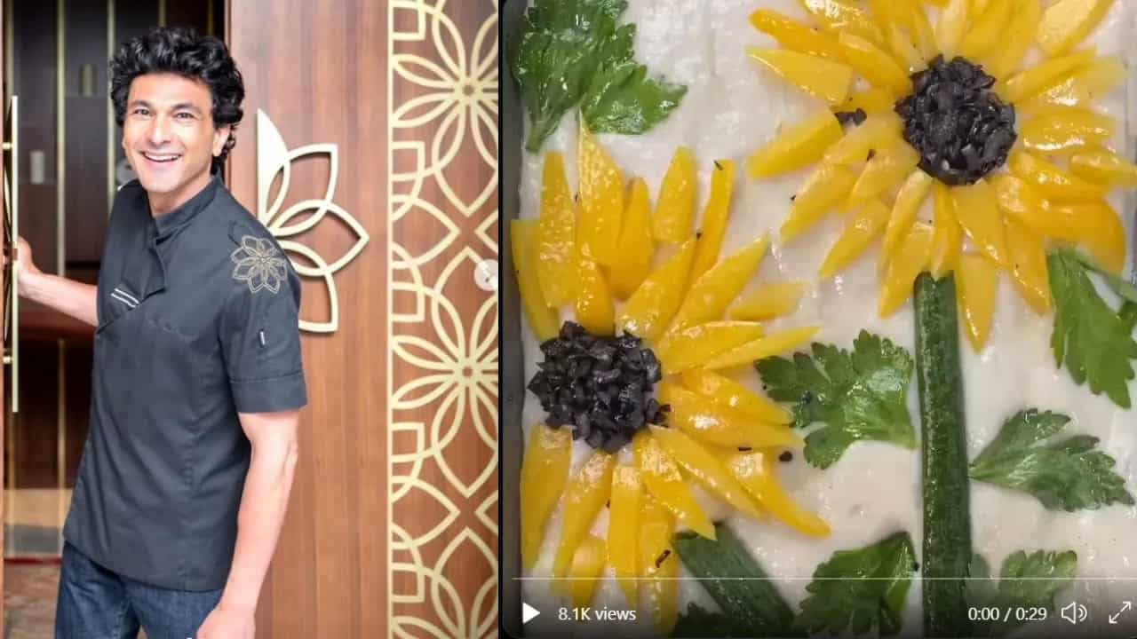 Chef Turns Artist As Vikas Khanna Recreates Van Gogh’s Sunflower On The Plate; Internet Cheers 
