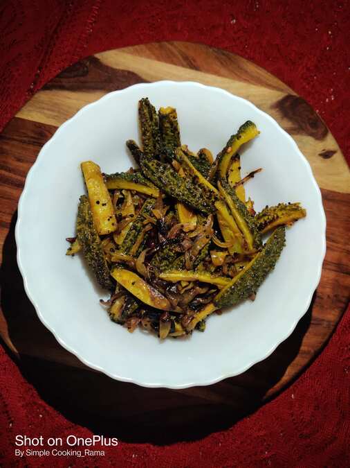 Fried Bitter Gourd with Mustard or Sarson ka Karela..