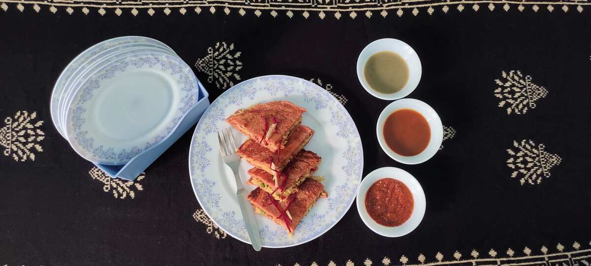 Stuffed beetroot moonglate