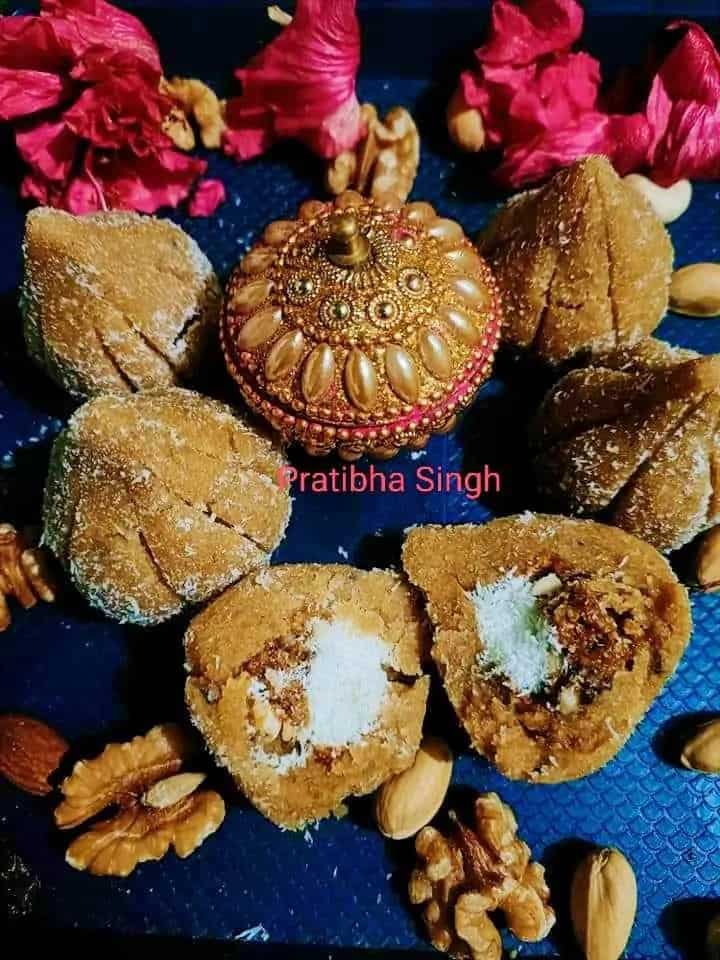 How to make Aata Dry Fruits Stuffing Modak Recipe