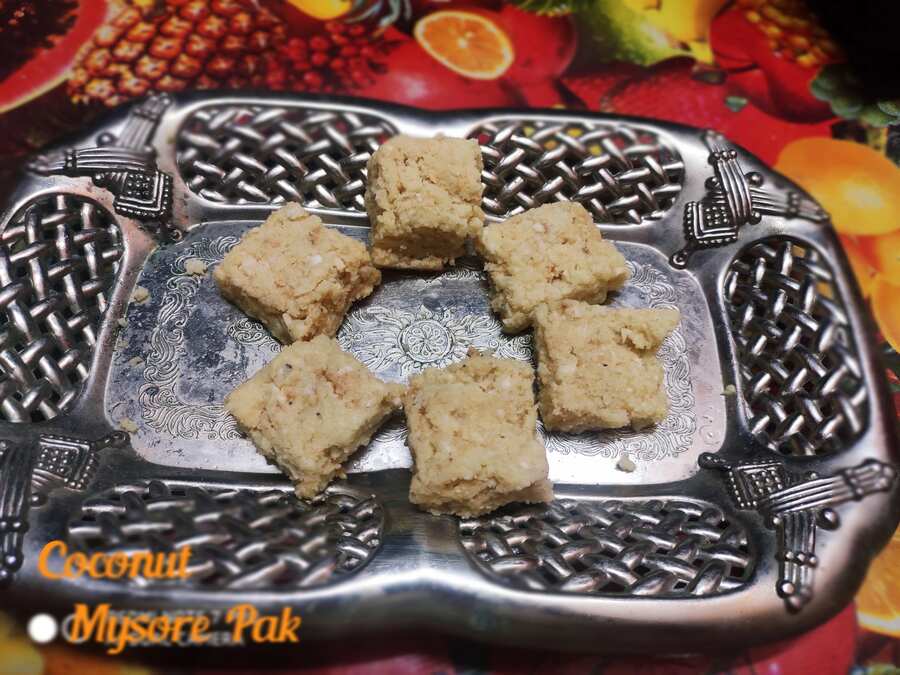 instant coconut Mysore pak