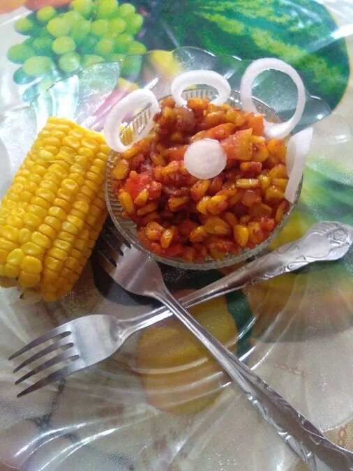 Masala corn chat