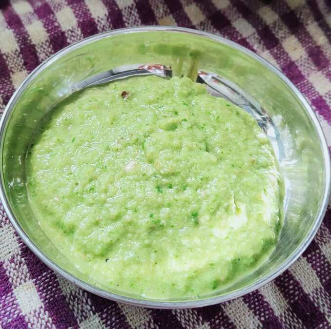 Garlic green chutney