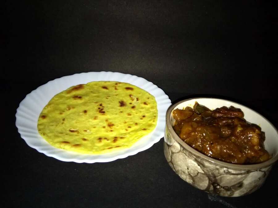 Green loaded chicken with potato#ChickenRecipes #FEM5K