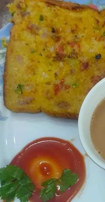 Moong daal toast