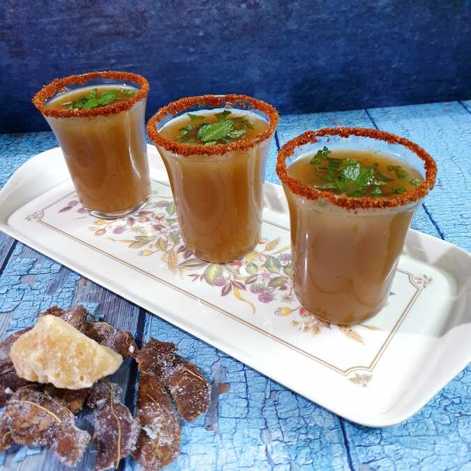 Tamarind Jaggery sharbat (Aambalvanu Sharbat)