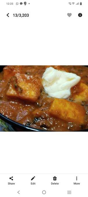 Paneer butter masala