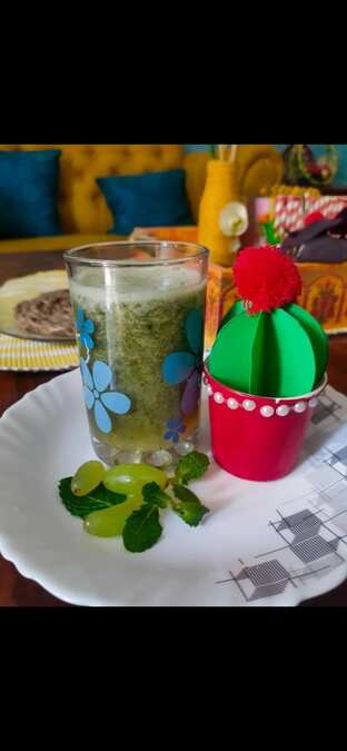 Grape and mint juice 🥤
