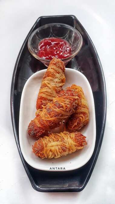 Potato noodles wrapped fritters  #Foodocean # Womensday_Special_Moms_Magic(moms favorite recipe)