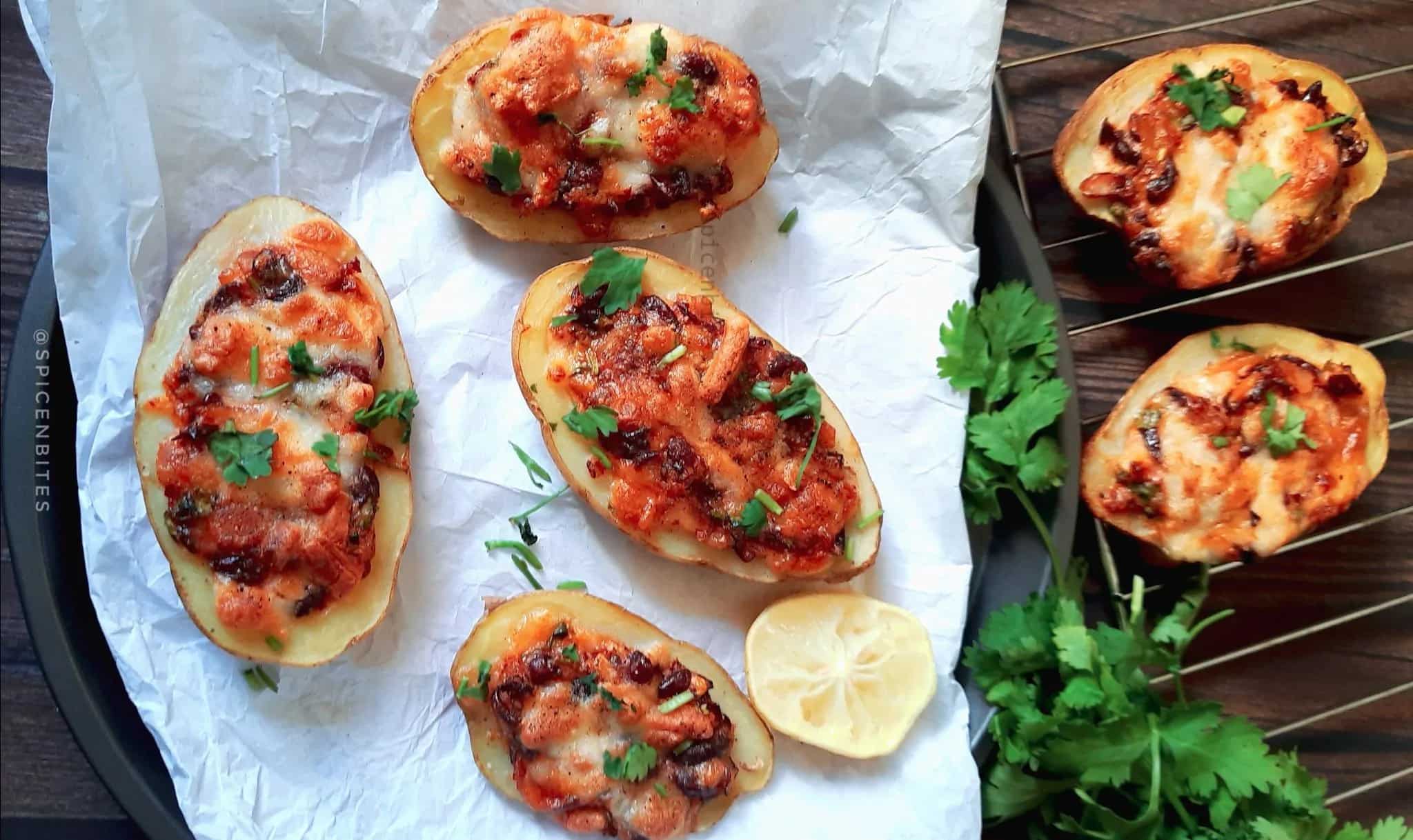 How to make Baked Potato With Bean And Cheese Recipe