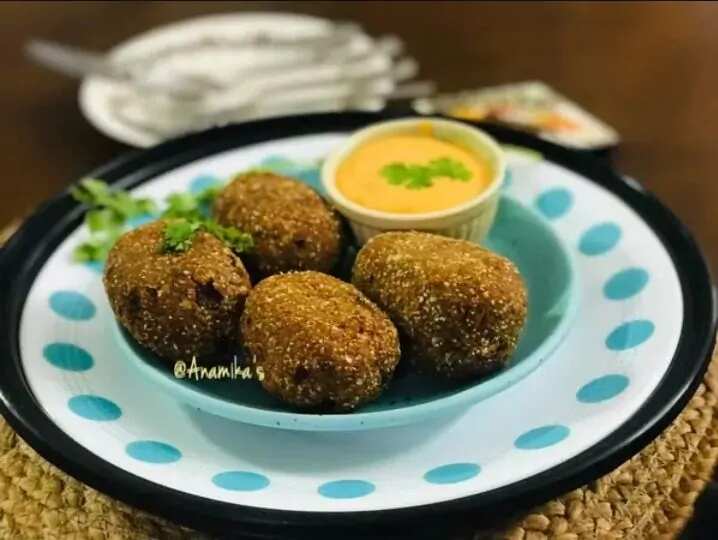 Unique Egg Devils/Croquettes with Toor Dal-Oats-Potato-Macaroni