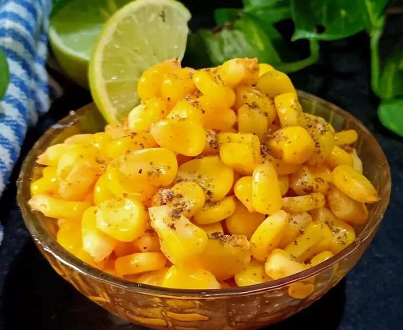 Healthy sweet corn chaat