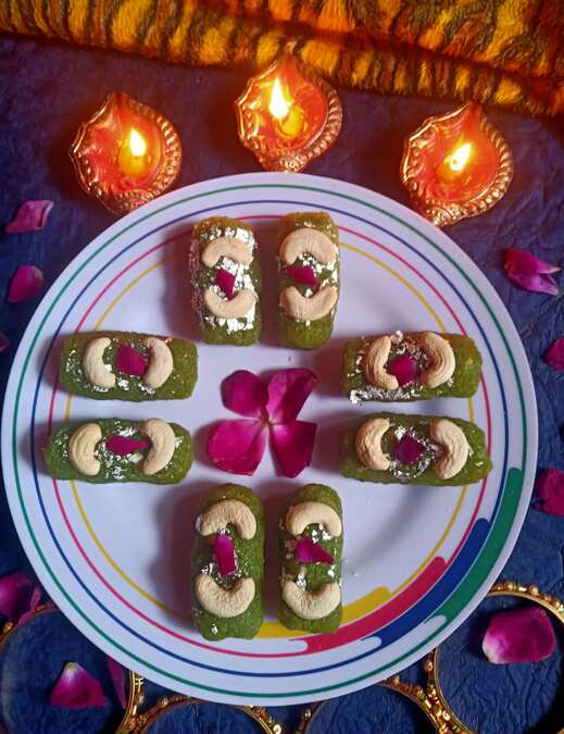 Peas (Matar)  halwa rolls