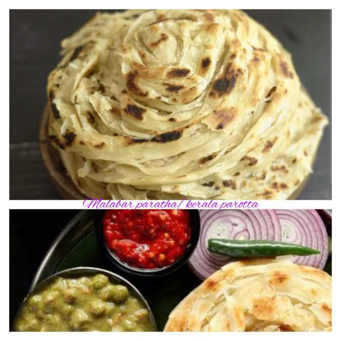 MALABAR PARATHA RECIPE (KERALA PARATHA) | SOFT & FLAKY LAYERED PARATHA -MALABAR PAROTTA RECIPE