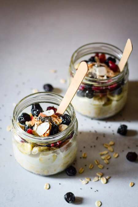 Easy overnight oats.