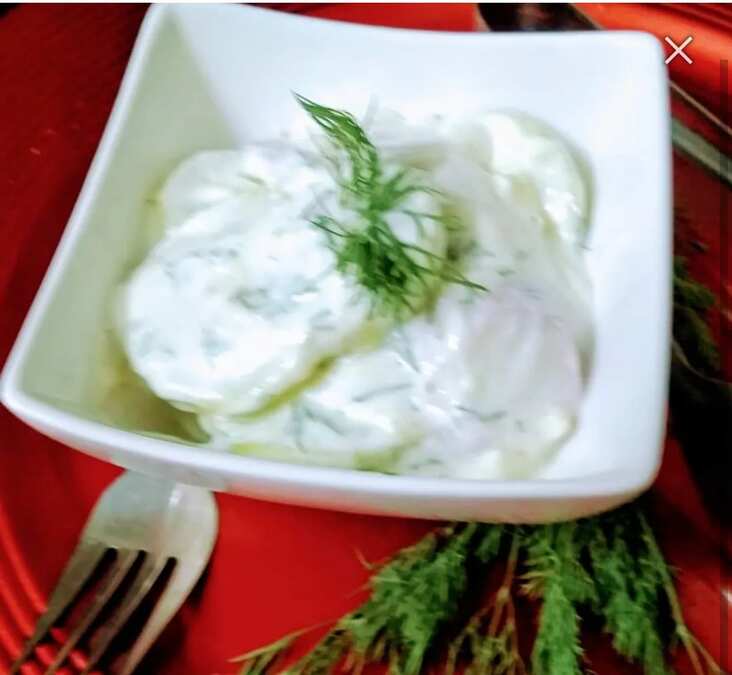 Creamy Cucumber Salad