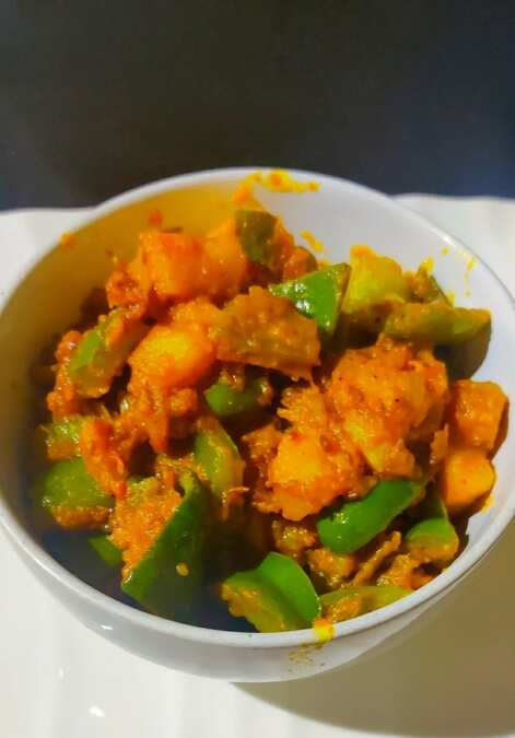 Shimla mirch aloo sabzi
