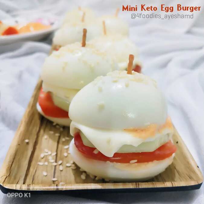 Mini Keto Egg Burger 