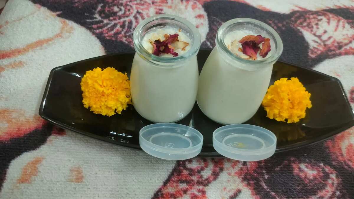 Makhana kaju and badam shake