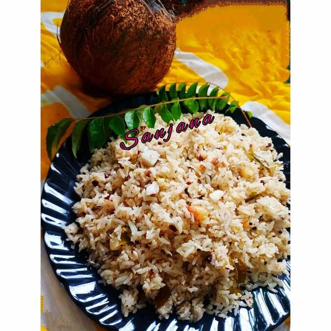 Traditional Covonut rice 🥥🥥