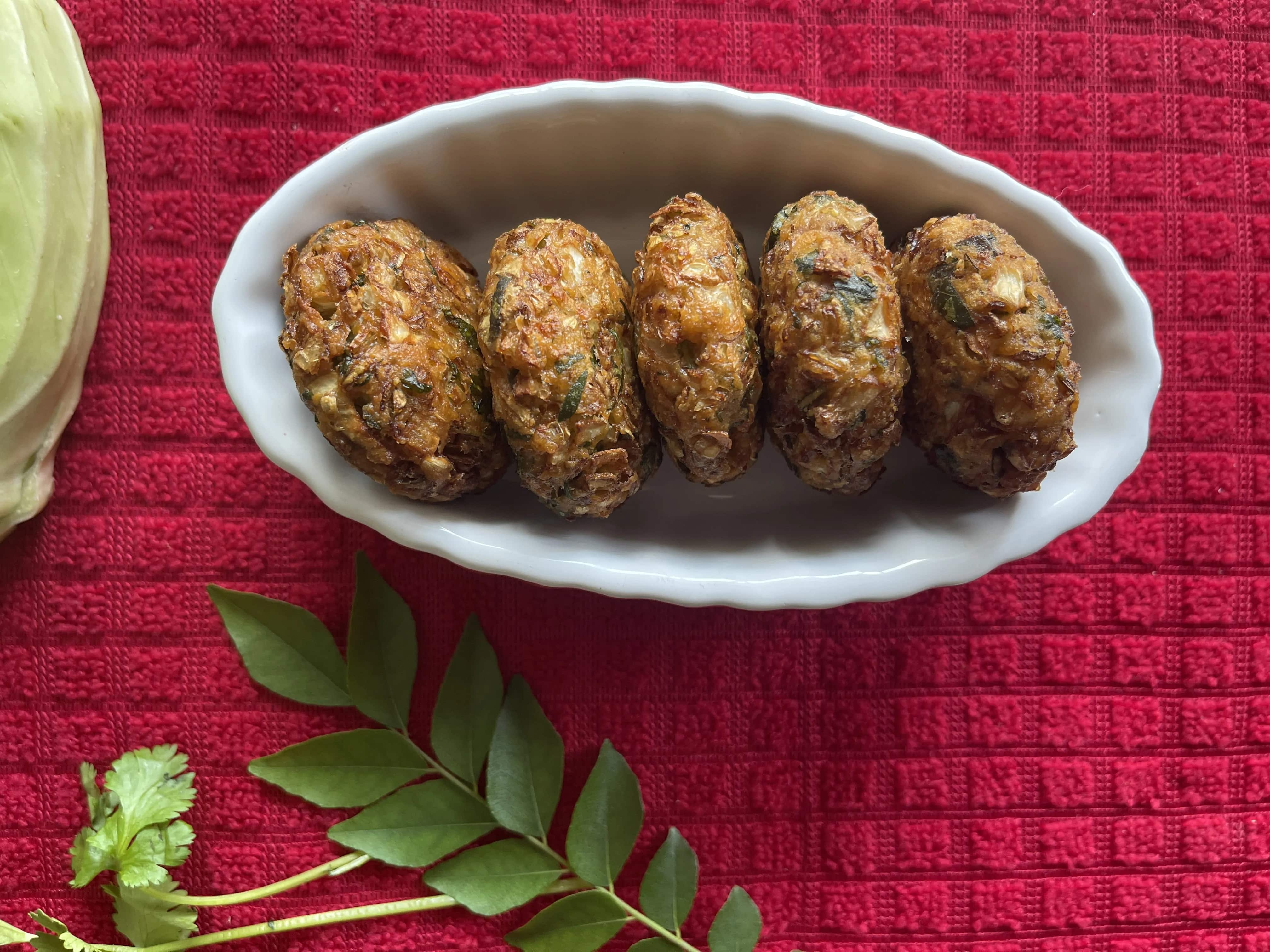 How to make Cabbage Ambado/ Cabbage Vada Recipe