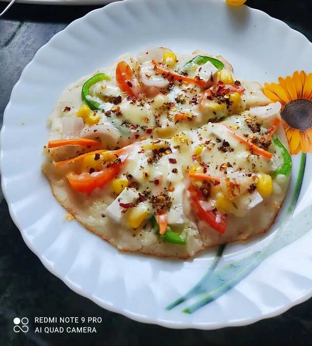 Healthy Rawa pizza🌿🌿