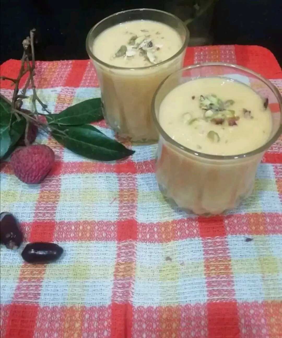 How to make Mango & Litchi Smoothie Recipe
