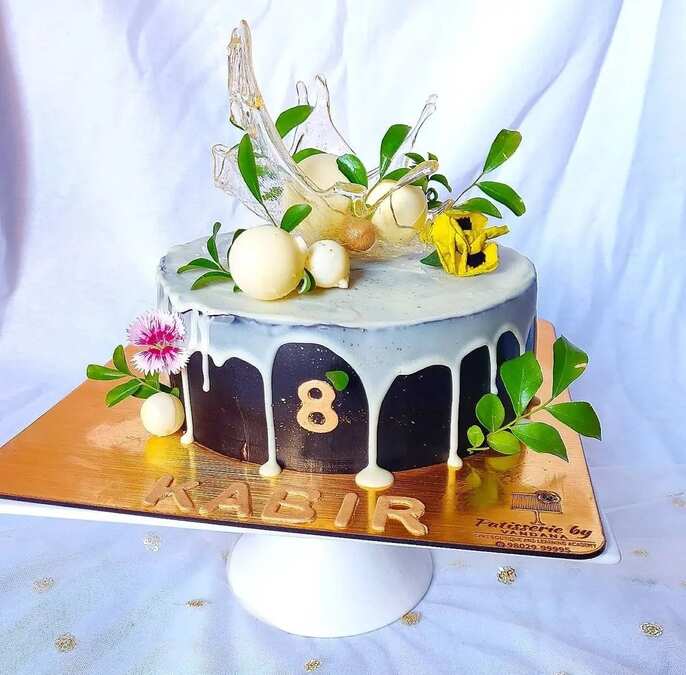 Belgian chocolate truffle cake