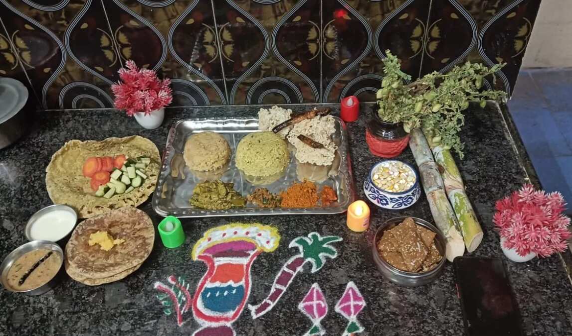 Sankranti festival thali