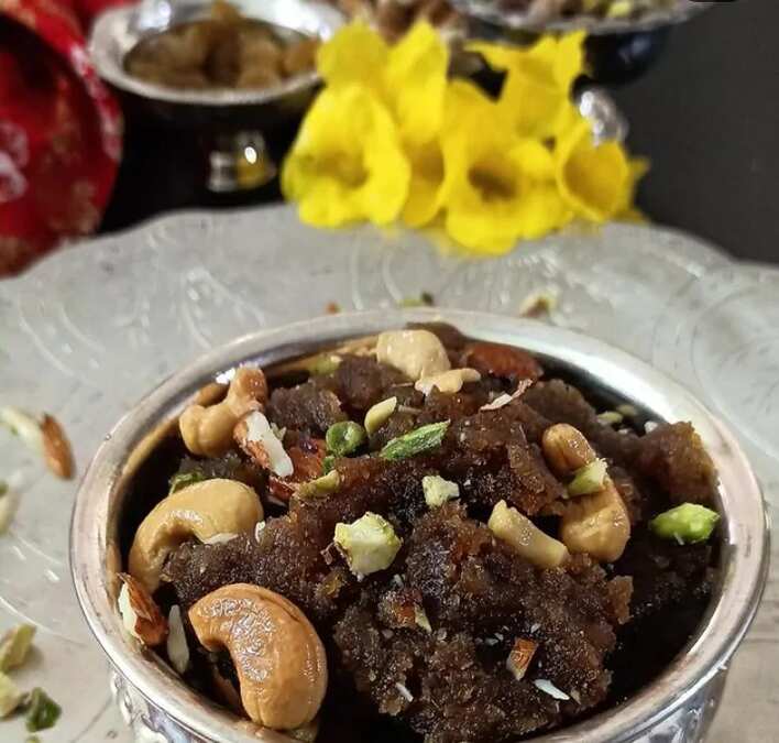 Millet flour halwa