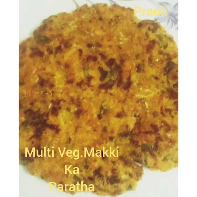 Vegetable,Makki ka Paratha