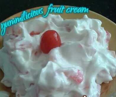 hung curd Fruit cream