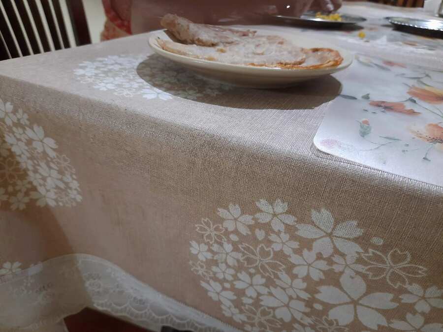 Wheat flour pancake.