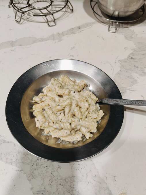 One Pot White Sauce Pasta #Aptivate