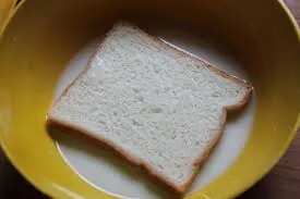 Milk slurry dipped bread  toast 