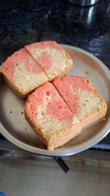 Pink marble cake 