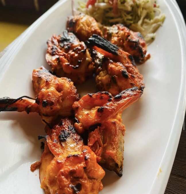 Tandoori prawns