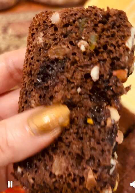 Chocolate cherry berry cake