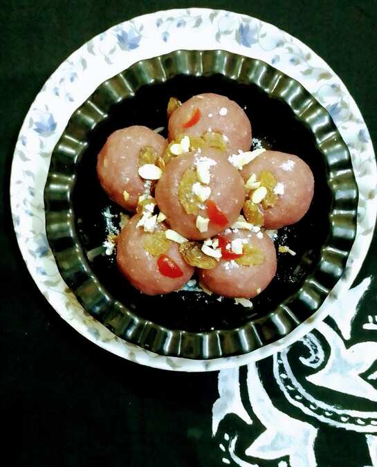 Marron Semolina Laddu