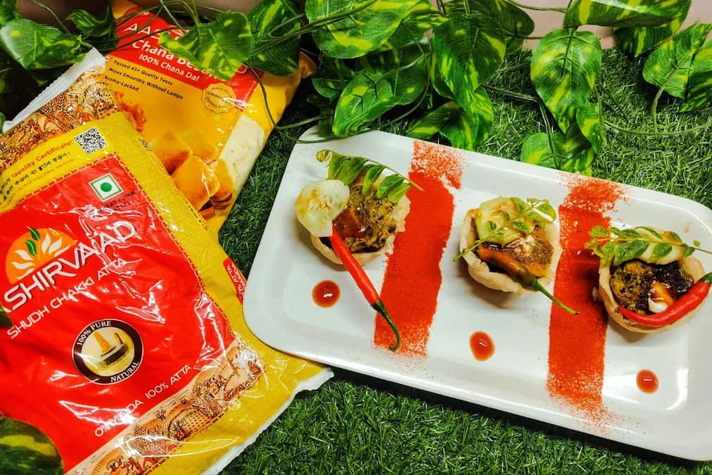 Jackfruit seeds galouti kebab in tart