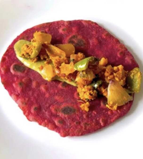 Gluten free wrap with veggies