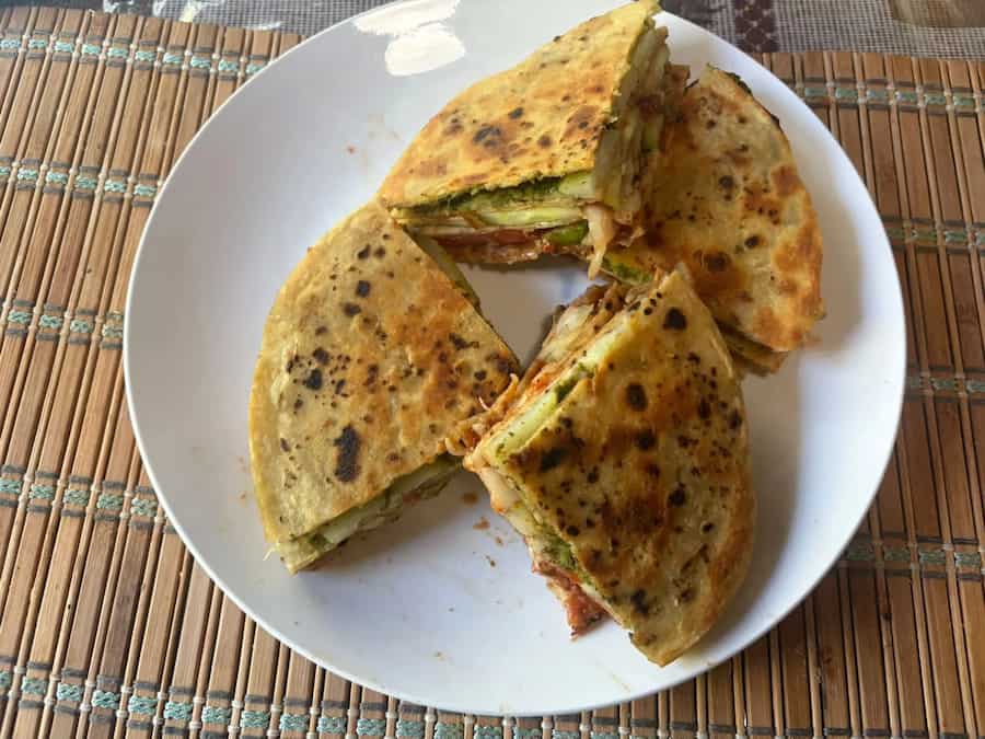 Veg toast