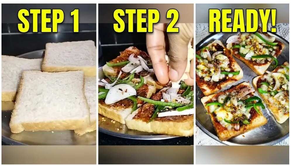 Quick 5-Minute Bread Pizza Toast 🍕 | Easy Homemade Snack Recipe